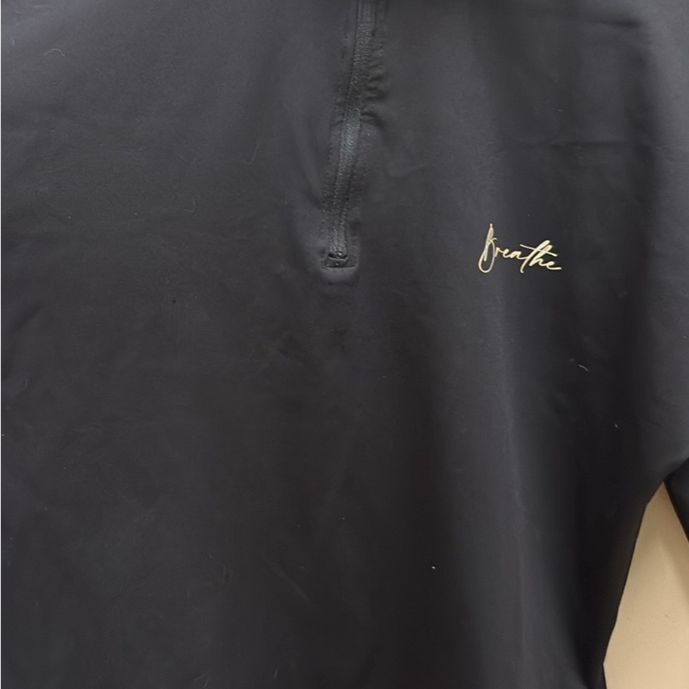 Black Quarter-Zip Pullover